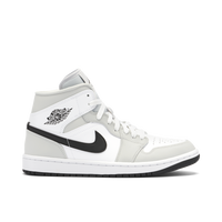 AIR JORDAN 1 MID LIGHT SMOKE GREY WOMENS