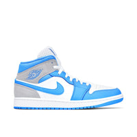 AIR JORDAN 1 MID UNIVERSITY BLUE GREY
