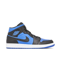 AIR JORDAN 1 MID BLACK ROYAL BLUE