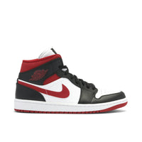 AIR JORDAN 1 MID BLACK GYM RED