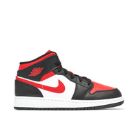 AIR JORDAN 1 MID BRED TOE WHITE GS