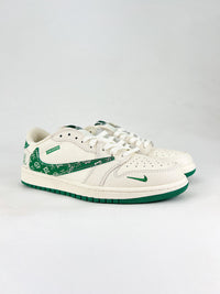Nike air Jordan 1 low LV white and green