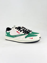 Nike air Jordan 1 low white and green