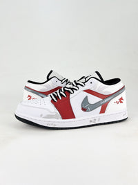 Nike air Jordan 1 low white and red