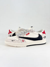 Nike air Jordan 1 low north face grey and red