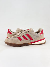 Adidas gazelle sala greige and red