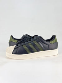 Adidas superstar black and green