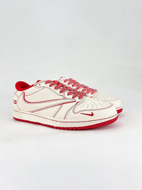 Nike air Jordan 1 low white and red