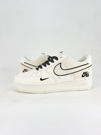 nike airforce1 low black outline