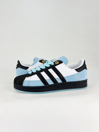 Adidas superstar blue suede
