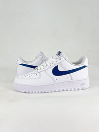 nike airforce1 low blue and white