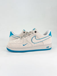 nike airforce1 low light grey and blue