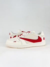 Nike air Jordan 1 low white and red